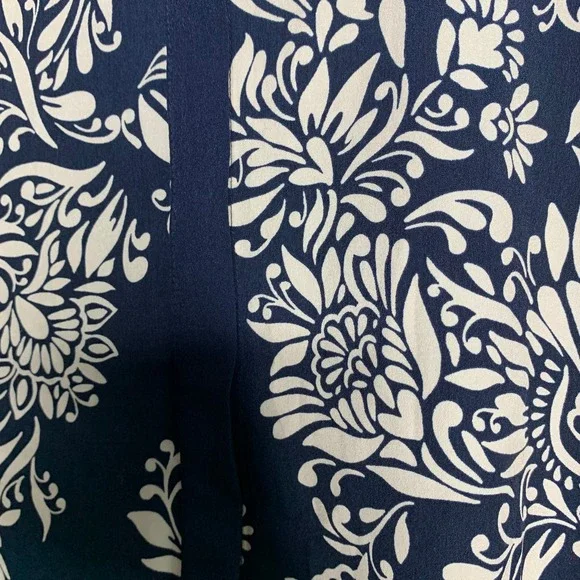 LOFT | Blue Button Front Collared Shift Dress-XXSP - Picture 2 of 4